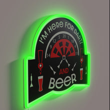 Charger l&#39;image dans la galerie, Vibrant RGB Neon Sign: Fun Pub Decor for Dart Enthusiasts Everywhere