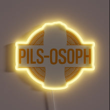 Charger l&#39;image dans la galerie, Hilarious Beer-Themed Pun Loving Philosopher&#39;s Life Sign in Neon RGB