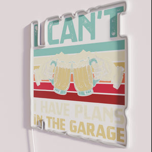 RGB Neon Sign for Garage Drinkers with Busy Social Lives