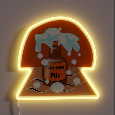 Brighten up your garden with this vibrant Pilsner beer sign