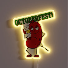 Charger l&#39;image dans la galerie, Authentic German-Style Oktoberfest Inspiration with Vibrant RGB Neon Lights Inside.