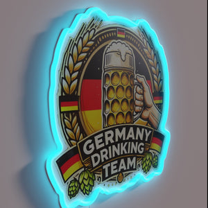 Germany Drinking Team Proclaims Love for Oktoberfest in Neon Sign