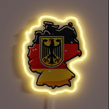 Charger l&#39;image dans la galerie, Vibrant German-inspired RGB illuminated neon sign with colorful LED lights