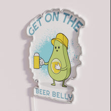 Charger l&#39;image dans la galerie, Neon Beer Belly Sign, Funny Gag Gift for Him Inside