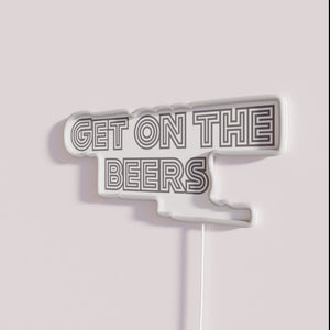 RGB LED Neon Bar Sign with Beer Daniel Andrew Quote