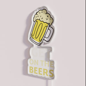 Neon RGB beer gag party gift for men and women