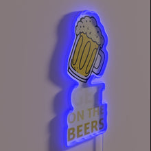 Charger l&#39;image dans la galerie, Neon RGB beer pun novelty gift sign for him/her.