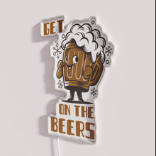 Charger l&#39;image dans la galerie, Neon Beer Bar Decor with Funny Word Graphic Sign