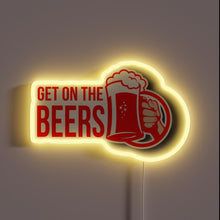 Charger l&#39;image dans la galerie, Eye-catching RGB neon sign for your beer lover&#39;s man cave.