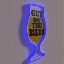 Charger l&#39;image dans la galerie, Get on the beers neon bar and pub decor sign