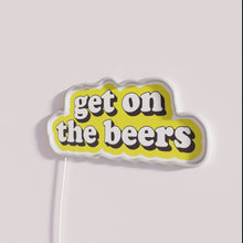 Charger l&#39;image dans la galerie, Eye-catching neon bar decor with customizable beer theme sign lighting