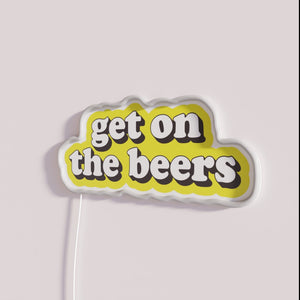 Eye-catching neon bar decor with customizable beer theme sign lighting