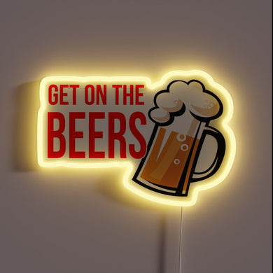 Brighten up your bar with this bold RGB beer sign