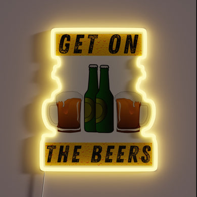 Neon Beer Sign with RGB LED Lighting Technology Display