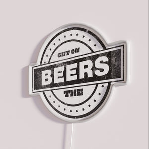 Neon Beer Sign for Home Bar Decor and Party Ambiance