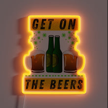 Charger l&#39;image dans la galerie, Neon Beer Sign with RGB Lighting for Home Bars