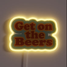Charger l&#39;image dans la galerie, Get Lit with This Hilarious RGB Neon Beer Sign Light