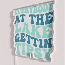 Charger l&#39;image dans la galerie, Neon Gettin&#39; Tipsy Wall Sign for Fun Lake House Party Vibes