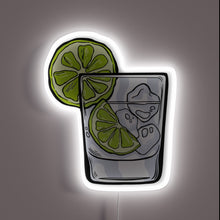 Charger l&#39;image dans la galerie, Gin and tonic neon sign with lime slices.
