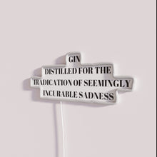 Charger l&#39;image dans la galerie, Gin Cures Everything Including Heartache and Sorrow Neon Sign