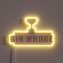 Charger l&#39;image dans la galerie, Gin-themed Neon Sign with Vibrant RGB Lighting and Edgy Design