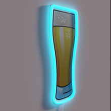 Charger l&#39;image dans la galerie, Neon bar decor with colorful glass of beer design