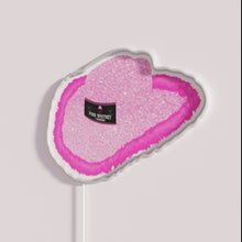 Charger l&#39;image dans la galerie, Vintage Western Style Neon Sign with Pink Glitter and Cowboy Design