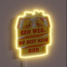 Charger l&#39;image dans la galerie, Go Away You&#39;re Not A Beer&quot; RGB Neon Sign