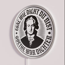 Charger l&#39;image dans la galerie, Neon Poetic Inspiration - Johann Wolfgang von Goethe RGB Lit Sign