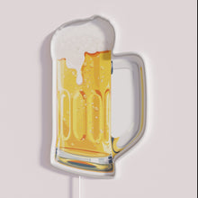 Charger l&#39;image dans la galerie, Vintage Style Golden Amber Beer Pint Glass Neon Sign Art