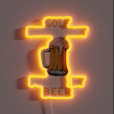 Neon Sign for Golf Lovers' Garage or Home Bar Decor