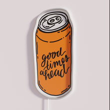 Charger l&#39;image dans la galerie, Vibrant Beer Bar Sign with Good Times Ahead Colorful Neon Lighting