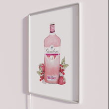 Charger l&#39;image dans la galerie, Eye-catching RGB neon bar decor for Gordon&#39;s Pink Gin enthusiasts.
