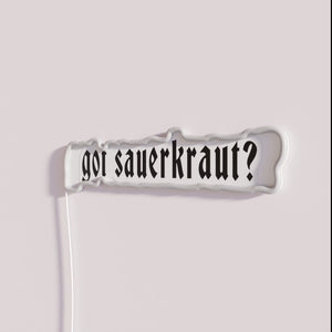 Neon Kitchen Wall Sign with RGB LED Fitted Sauerkraut
