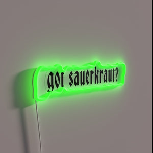 Neon Sign with Vibrant RGB Colors to Display Love Fermented Food