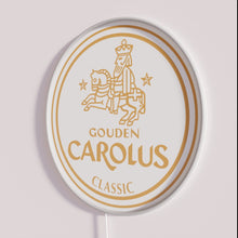 Charger l&#39;image dans la galerie, Golden Carolus classic neon wall decor with vibrant colorful RGB lights