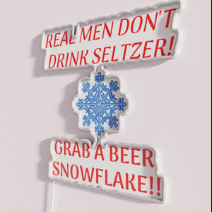 Neon Bar Sign with RGB Color Change Grab A Beer Quote