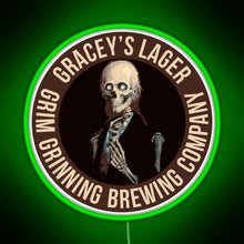 Charger l&#39;image dans la galerie, Gracey s Lager Grim Grinning Brewing Company RGB neon sign green