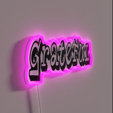 Charger l&#39;image dans la galerie, Gratitude Vibes Only: Inspirational Grateful Quote in Bold Neon Style