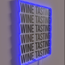 Charger l&#39;image dans la galerie, Vintage wine tasting ambiance with modern gray text art design