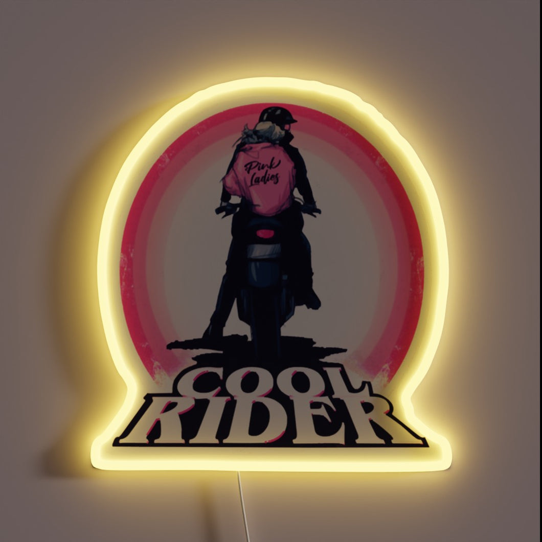 Retro Style Neon Sign Inspired by the Iconic Cool Rider Scene