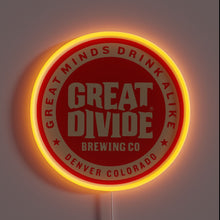 Charger l&#39;image dans la galerie, Great Divide Brewing Co logo customneon sign
