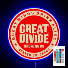 Charger l&#39;image dans la galerie, Great Divide Brewing Co Logo RGB neon sign remote