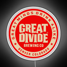 Charger l&#39;image dans la galerie, Great Divide Brewing Co Logo RGB neon sign white 