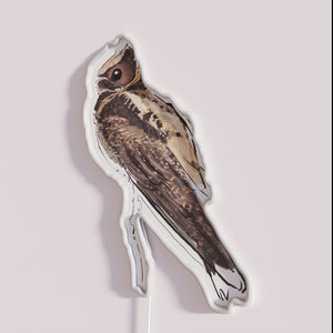 Vibrant glowing bird of prey neon sign decor statement piece