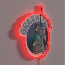 Charger l&#39;image dans la galerie, Vibrant green LED neon sign with colorful 2020 style accents