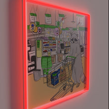 Charger l&#39;image dans la galerie, Grocery Shopping Essentials in Bold Colorful Neon Sign Letters