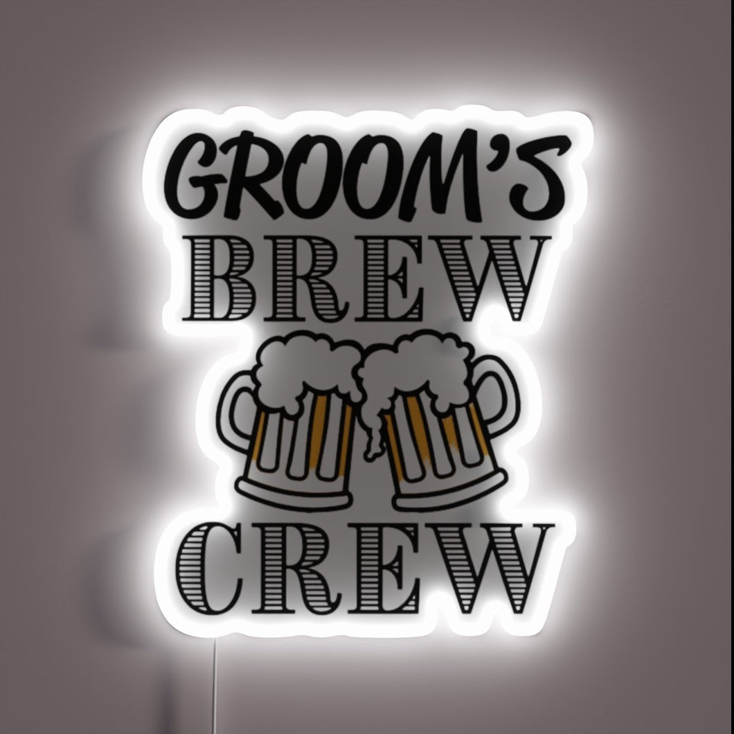 RGB Neon Sign for Craft Beer Lovers' Crew Gathering Hub