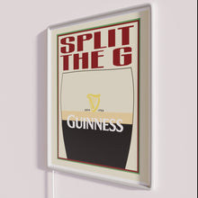 Charger l&#39;image dans la galerie, Guinness Split the Globe LED Neon Bar Sign Advertisement Artwork