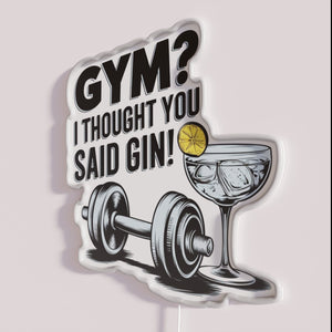 Brighten your gym or home with humorous fitness neon decor.